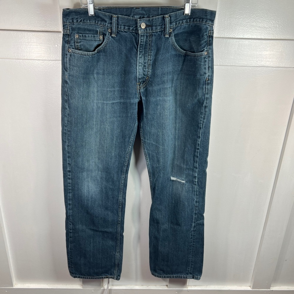 Levis 559 Relaxed Straight Jeans Mens 36x34 Blue Denim Medium Wash 00559-4010